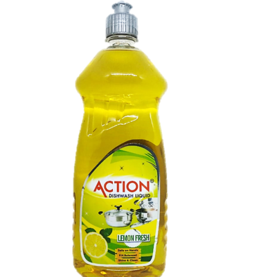 1 Ltr- Action Dishwash Liquid- Lemon Fresh